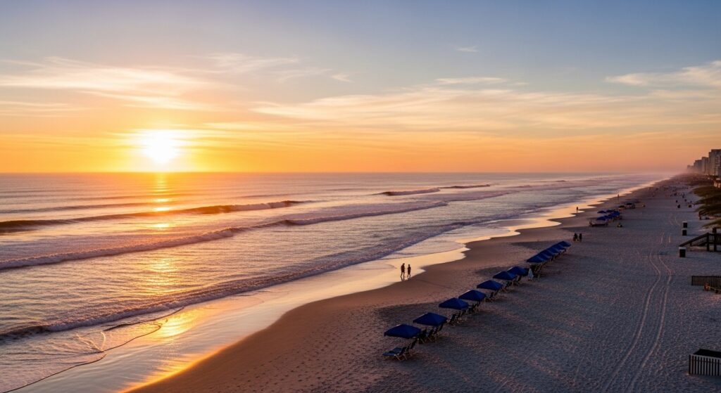 Myrtle Beach at sunset